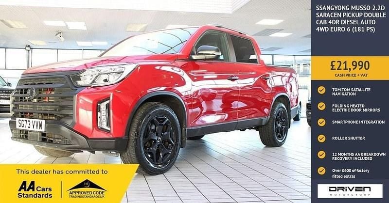 Red Used 2023 Ssangyong (KGM) Musso Pickup | £21,990 (Fair price) - Image 1/3
