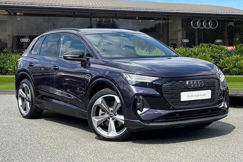 Purple Used 2024 Audi Q4 e-tron Black Edition SUV | £36,950 - Image 1/4