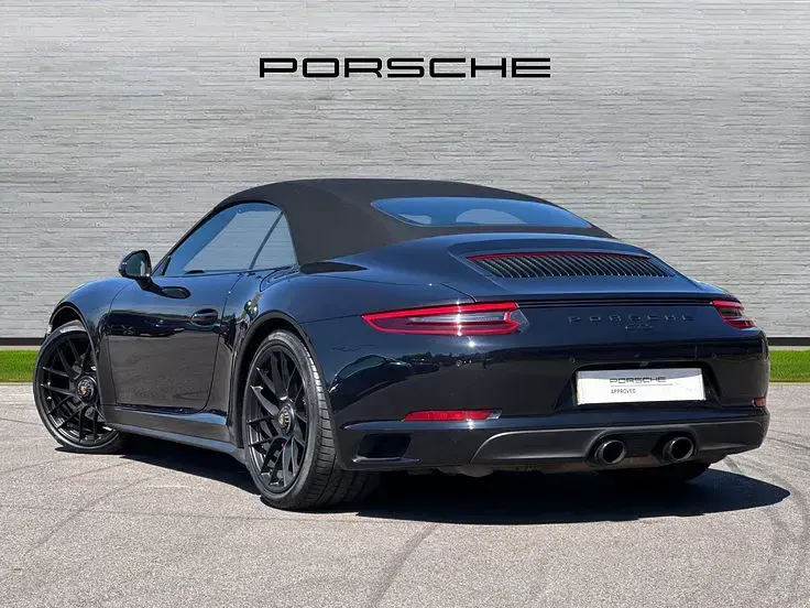 Used Porsche 991 444 HP (326 kW) 2018 Jet black Cabriolet