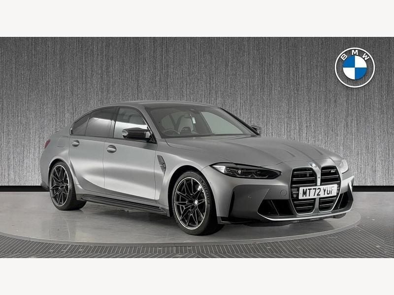 Grey Used 2022 BMW M3 Competition Edition Sedan | £57,499 (Fair price) - Image 1/3