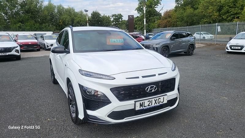 White Used 2021 Hyundai Kona N Line SUV | £14,995 (A bit pricey) - Image 1/4
