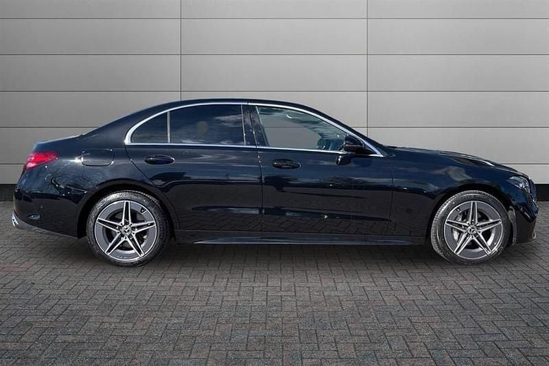Used Mercedes C300e AMG line 313 HP (230 kW) 2023 Black Sedan