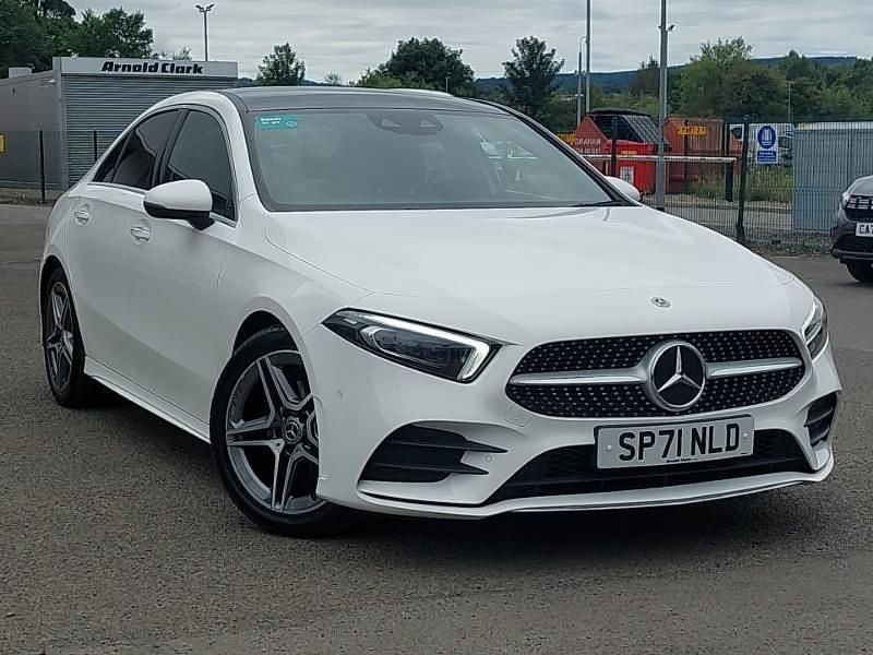 White Used 2021 Mercedes A200 AMG Line Premium Plus Sedan | £20,998 (A bit pricey) - Image 1/4