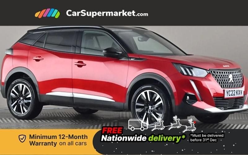 Red Used 2022 Peugeot 2008 Premium SUV | £18,397 (Fair price) - Image 1/3
