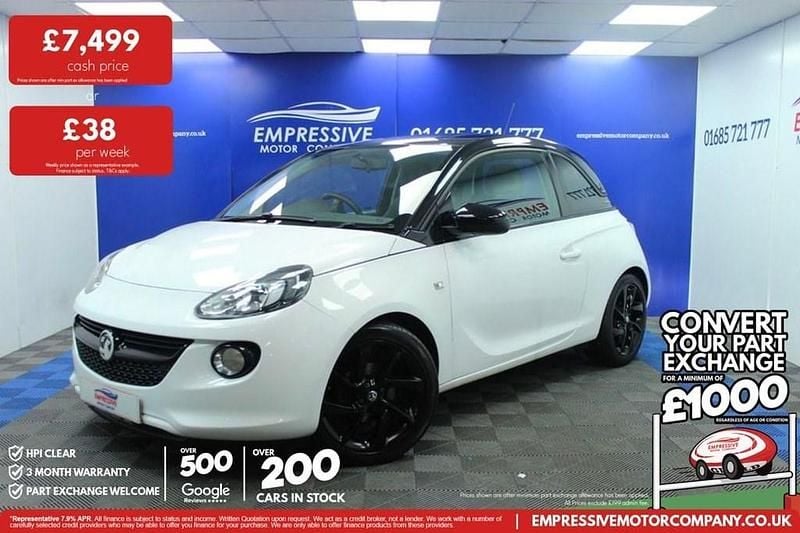 Used Vauxhall Adam S 70 HP (51 kW) 2018 White Hatchback