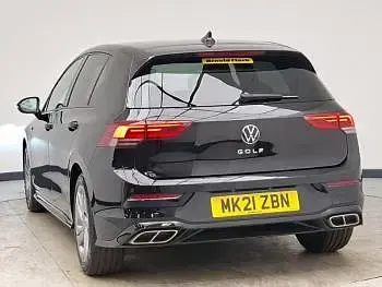 Used VW Golf VIII R-line 130 HP (95 kW) 2021 Black Hatchback