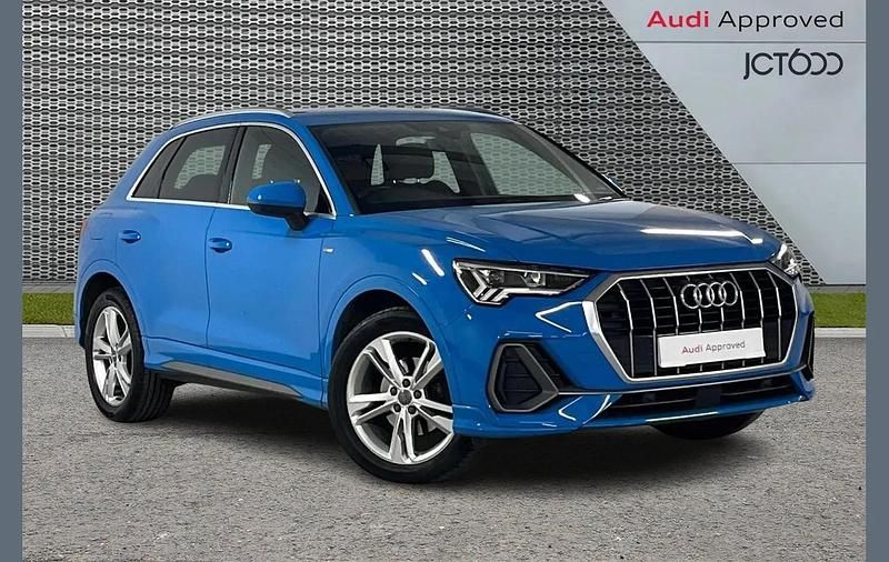 Begagnad Audi Q3 S-Line 150 HK (110 kW) 2020 Blå SUV