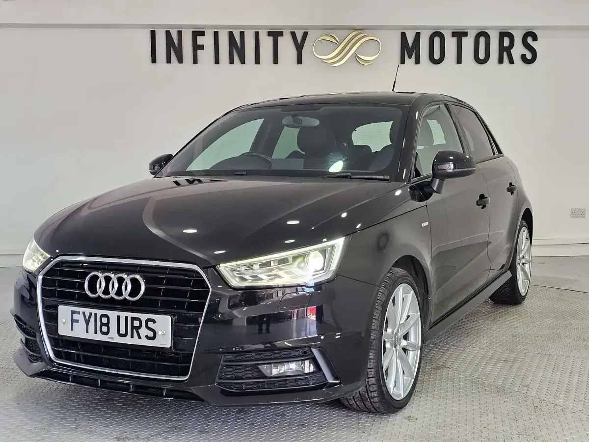 Used Audi A1 Sportback S-Line 125 HP (91 kW) 2018 Black Hatchback