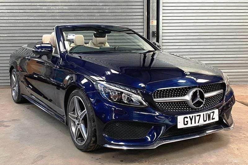 Blue Used 2017 Mercedes C250 AMG Line Premium Plus Cabriolet | £18,950 (A bit pricey) - Image 1/1
