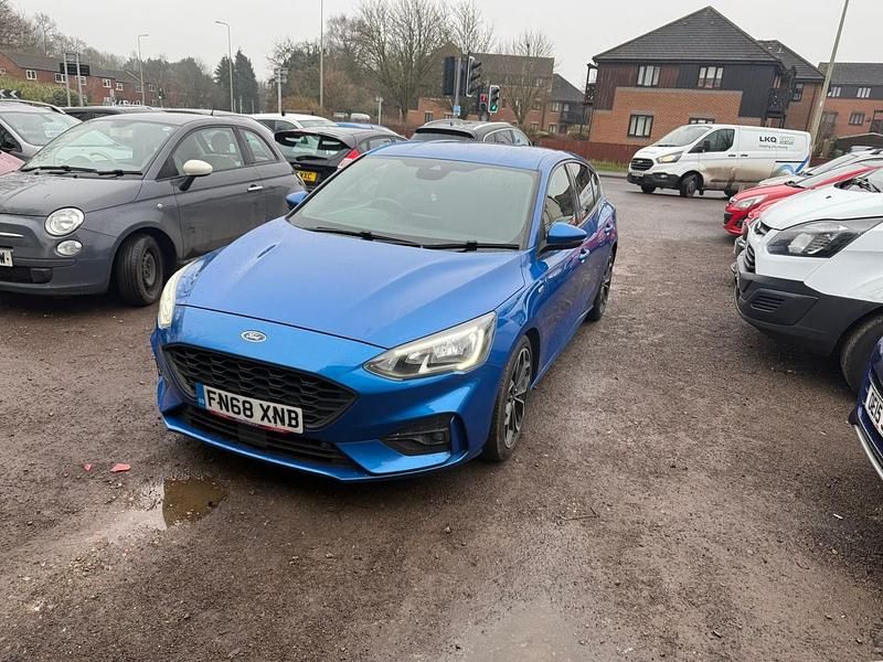 Blue Used 2018 Ford Focus ST-Line X Hatchback | £8,495 (Fair price) - Image 1/4