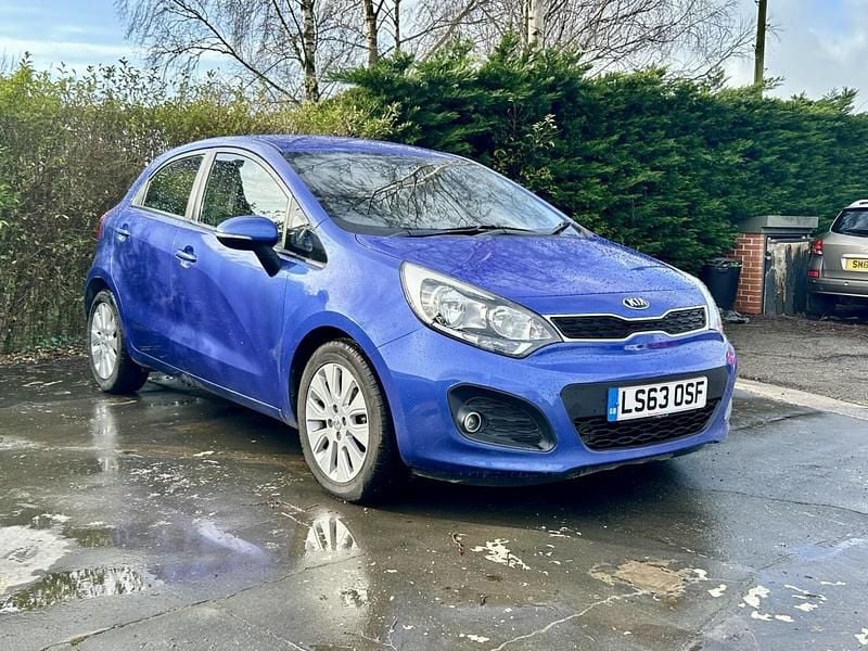 Used Kia Rio 2014 Blue Hatchback