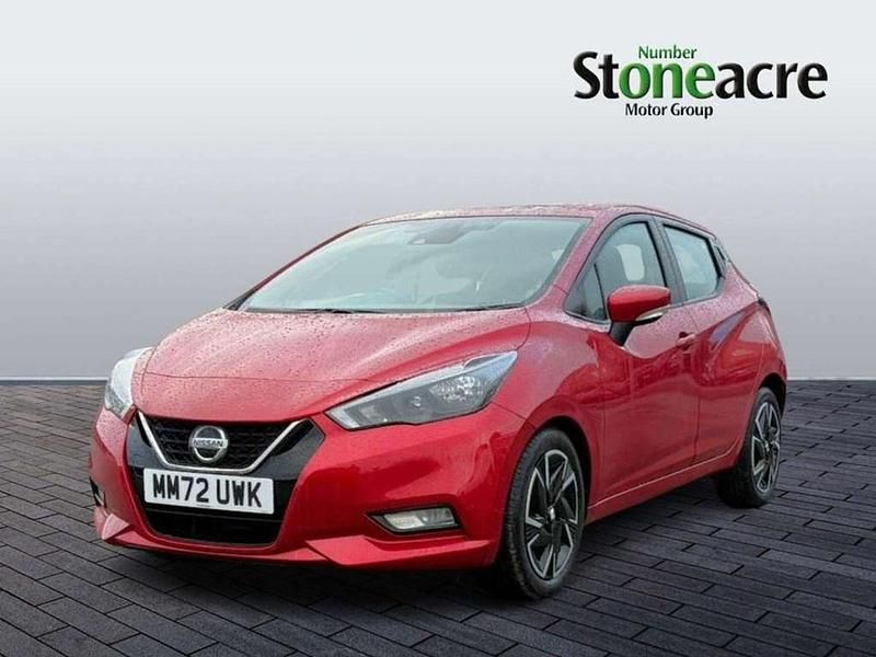 Used Nissan Micra Acenta 92 HP (67 kW) 2022 Red Hatchback
