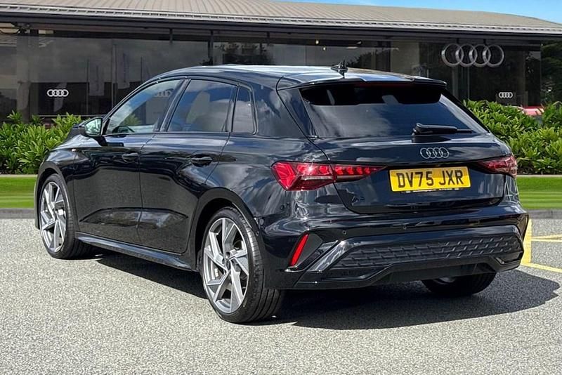 Used Audi A3 Sportback Black Edition 150 HP (110 kW) 2025 Black Hatchback