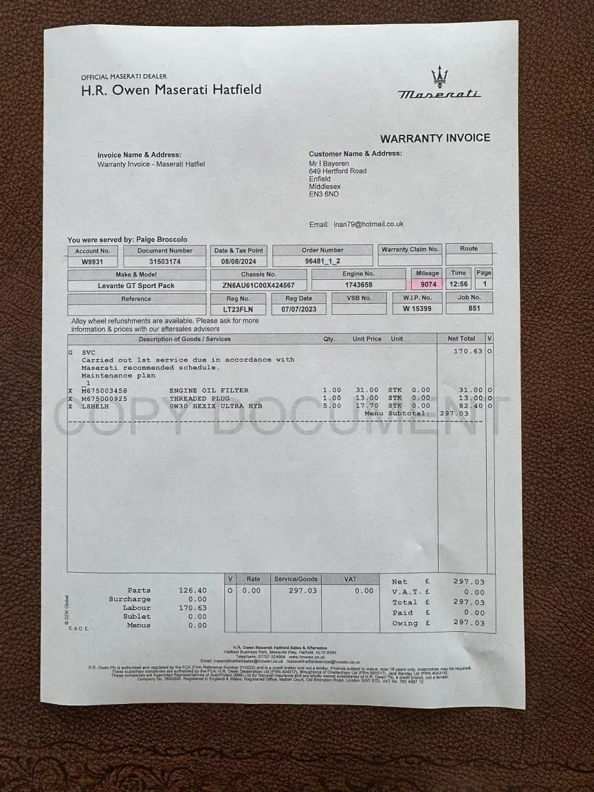 Begagnad Maserati Levante GT 330 HK (242 kW) 2023 Vit SUV