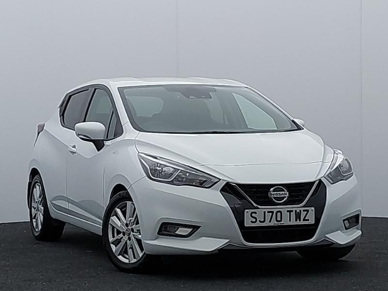 White Used 2020 Nissan Micra Acenta Hatchback | £10,498 (Fair price) - Image 1/4
