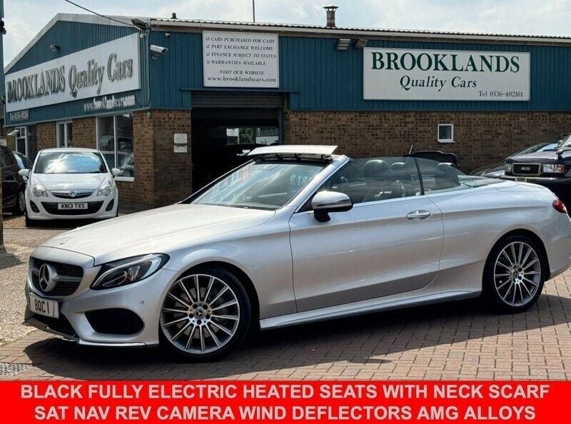 Silver Used 2017 Mercedes C250 AMG Line Premium Plus Cabriolet | £18,995 (Fair price) - Image 1/4