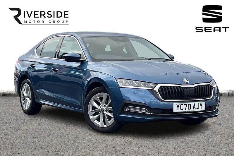 Used Skoda Octavia SE L First Edition 150 HP (110 kW) 2020 Blue Hatchback