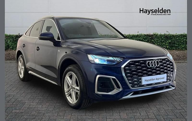 Blue Used 2023 Audi Q5 Sportback S-Line SUV | £33,595 (Super price) - Image 1/4