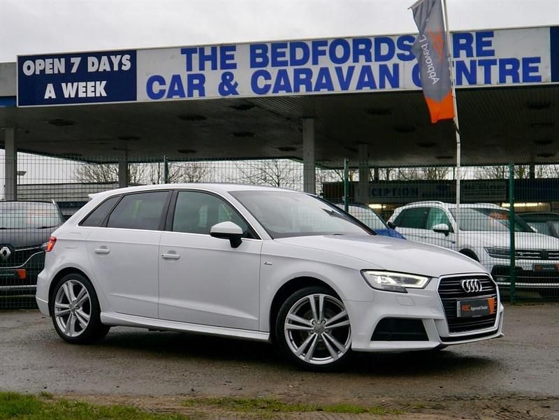 Glacier white Used 2019 Audi A3 Sportback S-Line Hatchback | £14,995 (Fair price) - Image 1/4