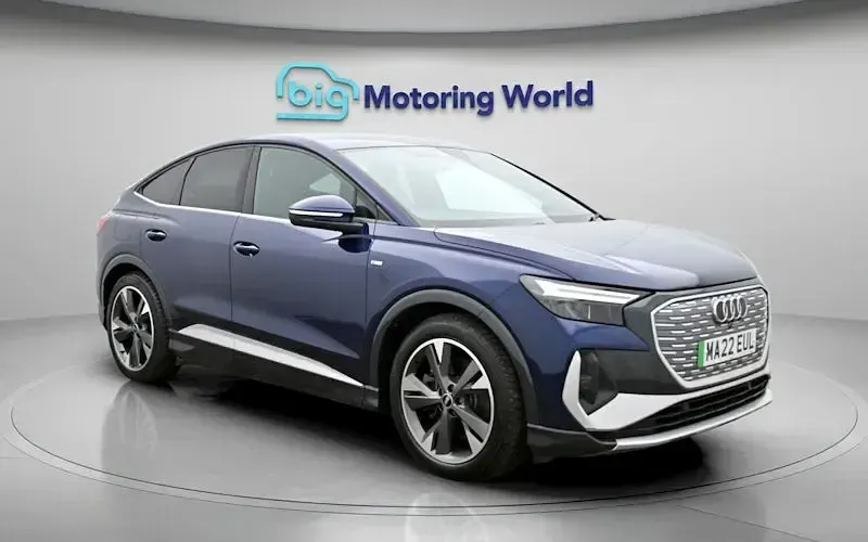 Used Audi Q4 Sportback e-tron S-Line 219 kW (299 HP) 2022 Blue SUV