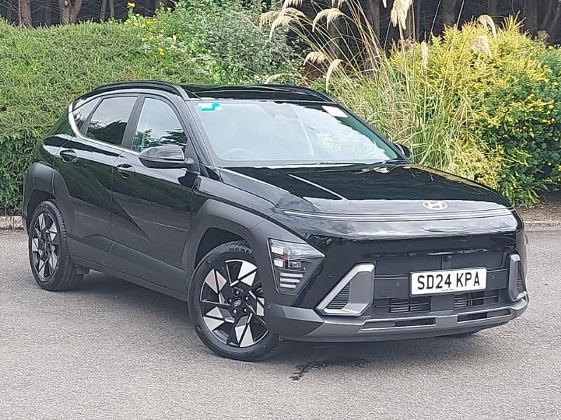 Black Used 2024 Hyundai Kona Ultimate SUV | £22,498 (Expensive) - Image 1/4
