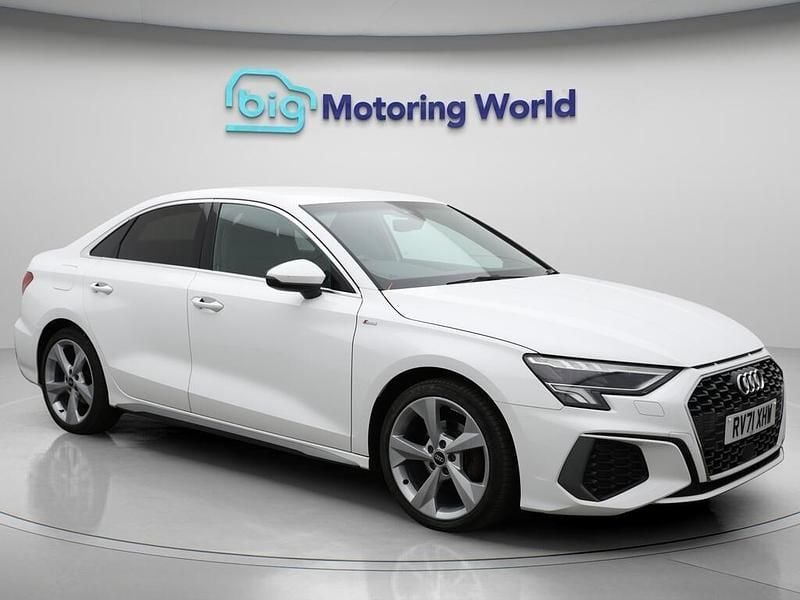 White Used 2021 Audi A3 S-Line Sedan | £16,000 (Fair price) - Image 1/4