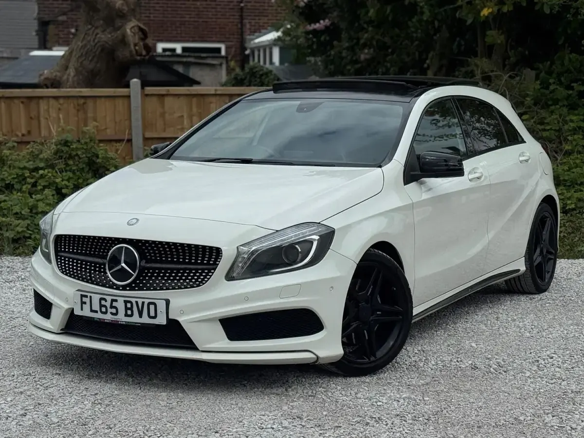 Used Mercedes A220 AMG 170 HP (125 kW) 2015 White Hatchback