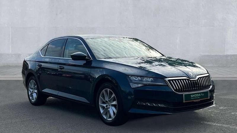 Blue Used 2022 Skoda Superb SE Technology Hatchback | £22,790 (Fair price) - Image 1/4