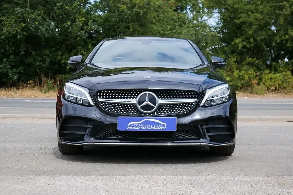 Used Mercedes C200 AMG line 198 HP (145 kW) 2019 Black Coupe