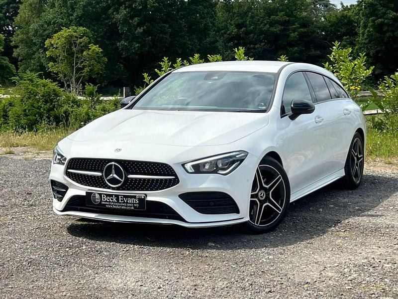 White Used 2023 Mercedes CLA200 AMG Line Premium Estate | £19,500 (Super price) - Image 1/3