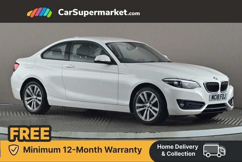 White Used 2018 BMW 218 Sport Line Coupe | £10,197 (Fair price) - Image 1/4