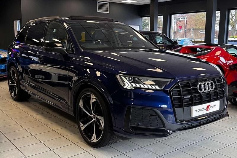 Used Audi Q7 Black Edition 286 HP (210 kW) 2021 Blue SUV