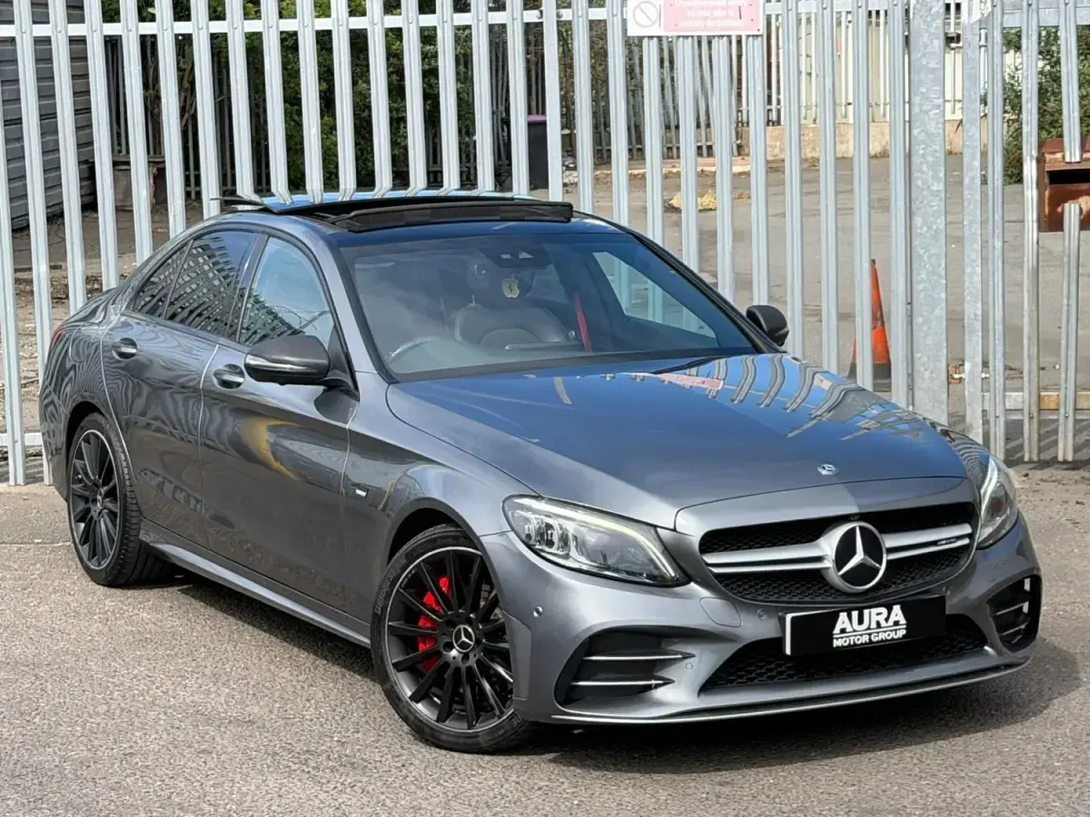 Begagnad Mercedes C43 AMG Premium Plus 2018 Grå Sedan