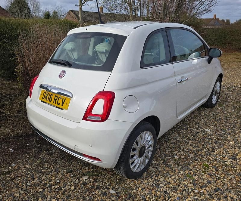 Used Fiat 500 Lounge 2016 White Hatchback