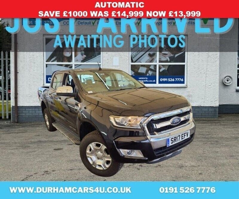 Black Used 2017 Ford Ranger Limited Pickup | £13,999 (Good price) - Image 1/4