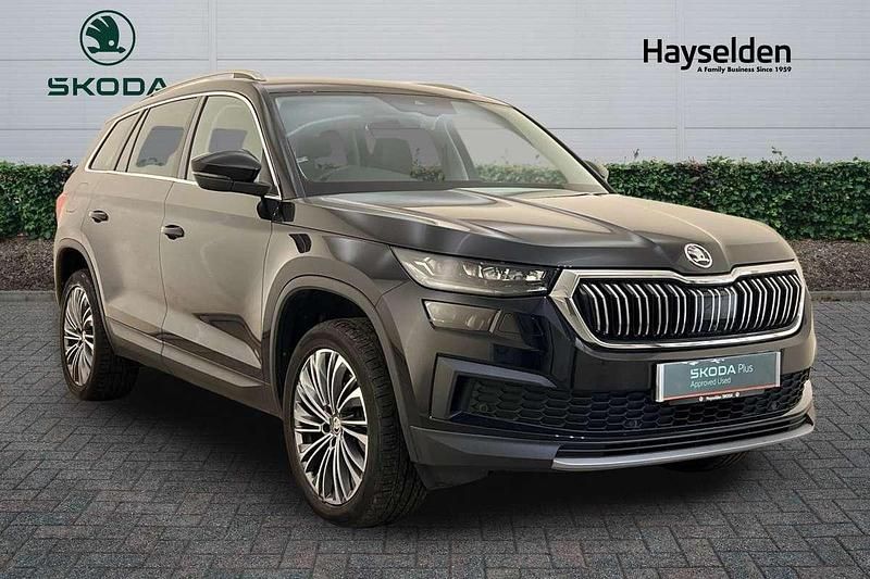 Black magic pearl effect Used 2023 Skoda Kodiaq SE L Executive SUV | £28,395 (Fair price) - Image 1/4