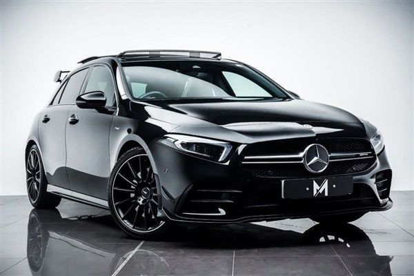 Black Used 2022 Mercedes A35 AMG Premium Plus Hatchback | £32,995 (Expensive) - Image 1/4