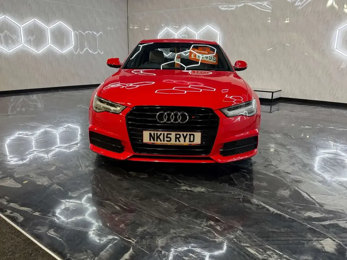 Used Audi A6 Black Edition 190 HP (139 kW) 2015 Red Sedan