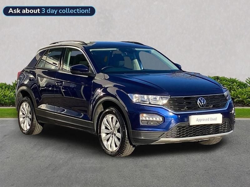 Blue Used 2021 VW T-Roc SE SUV | £17,291 (Good price) - Image 1/2