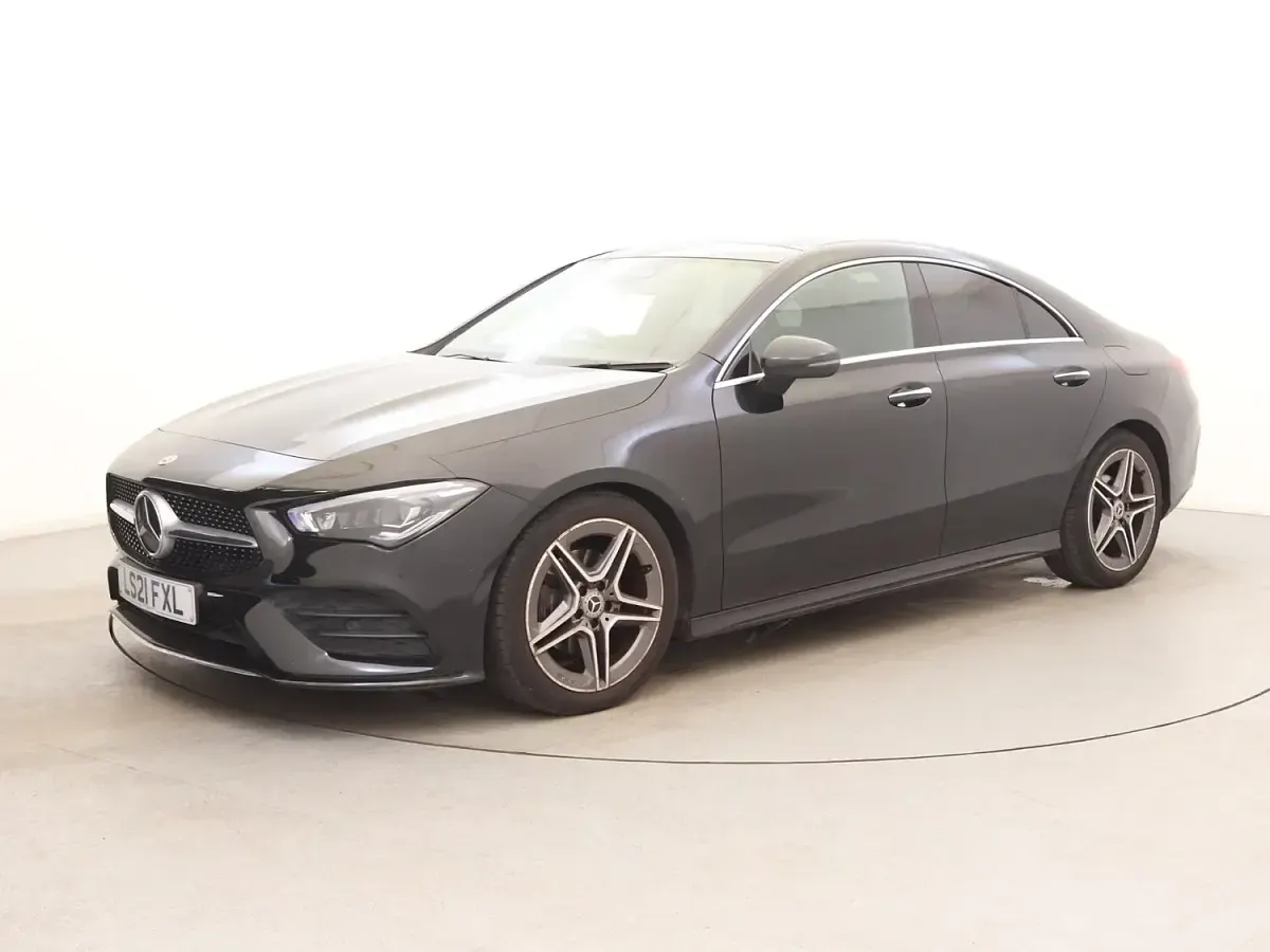 Used Mercedes CLA180 AMG Line Premium Plus 136 HP (100 kW) 2021 Black Coupe