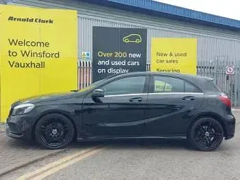 Used Mercedes A180 AMG Line Premium 122 HP (89 kW) 2018 Black Hatchback