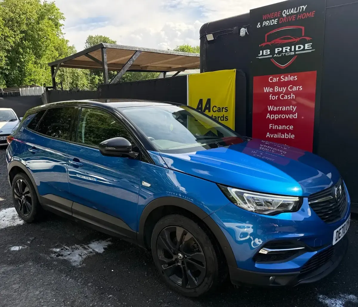 Used Vauxhall Grandland X SRi 130 HP (95 kW) 2020 Blue SUV
