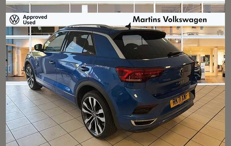 Used VW T-Roc R-line 150 HP (110 kW) 2021 Blue SUV