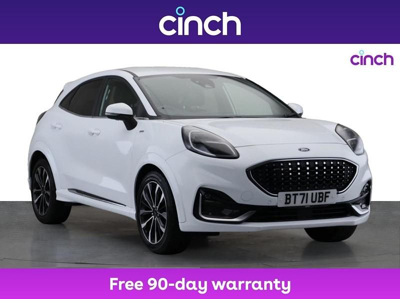 White Used 2021 Ford Puma Gen-E ST-Line SUV | £17,249 (Fair price) - Image 1/3