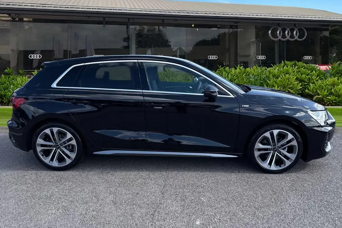 New Audi A3 Sportback S-Line 2026 Black Hatchback