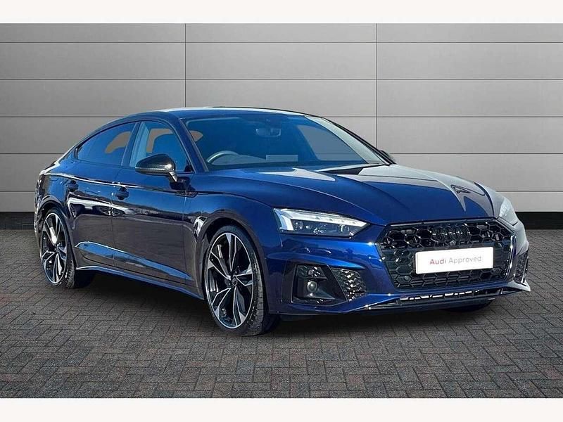 Blue Used 2023 Audi A5 Sportback Black Edition Hatchback | £33,195 (Expensive) - Image 1/4
