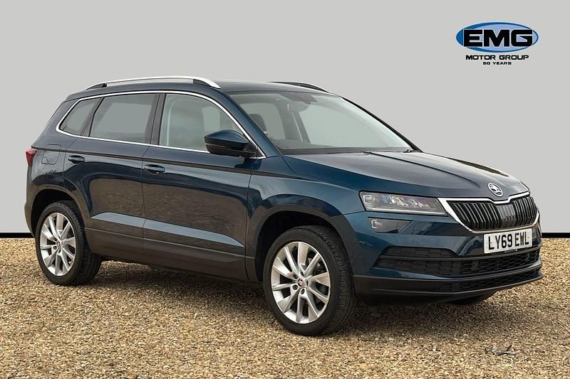 Blue Used 2019 Skoda Karoq SE L SUV | £18,585 (Fair price) - Image 1/3