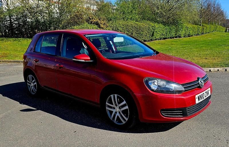 Used VW Golf VI SE 105 HP (77 kW) 2010 Red Hatchback