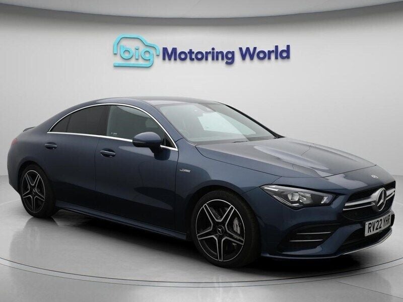 Blue Used 2022 Mercedes CLA35 AMG AMG Coupe | £28,400 (Good price) - Image 1/4
