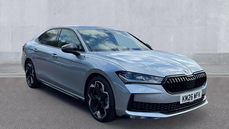 Used Skoda Superb SportLine 150 HP (110 kW) 2026 Pebble silver metallic Hatchback